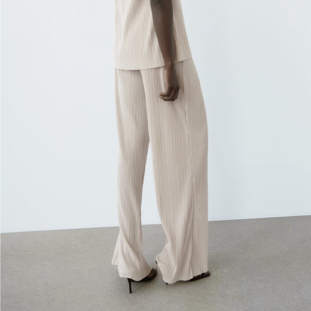 ZARA Pleated High-waisted pants